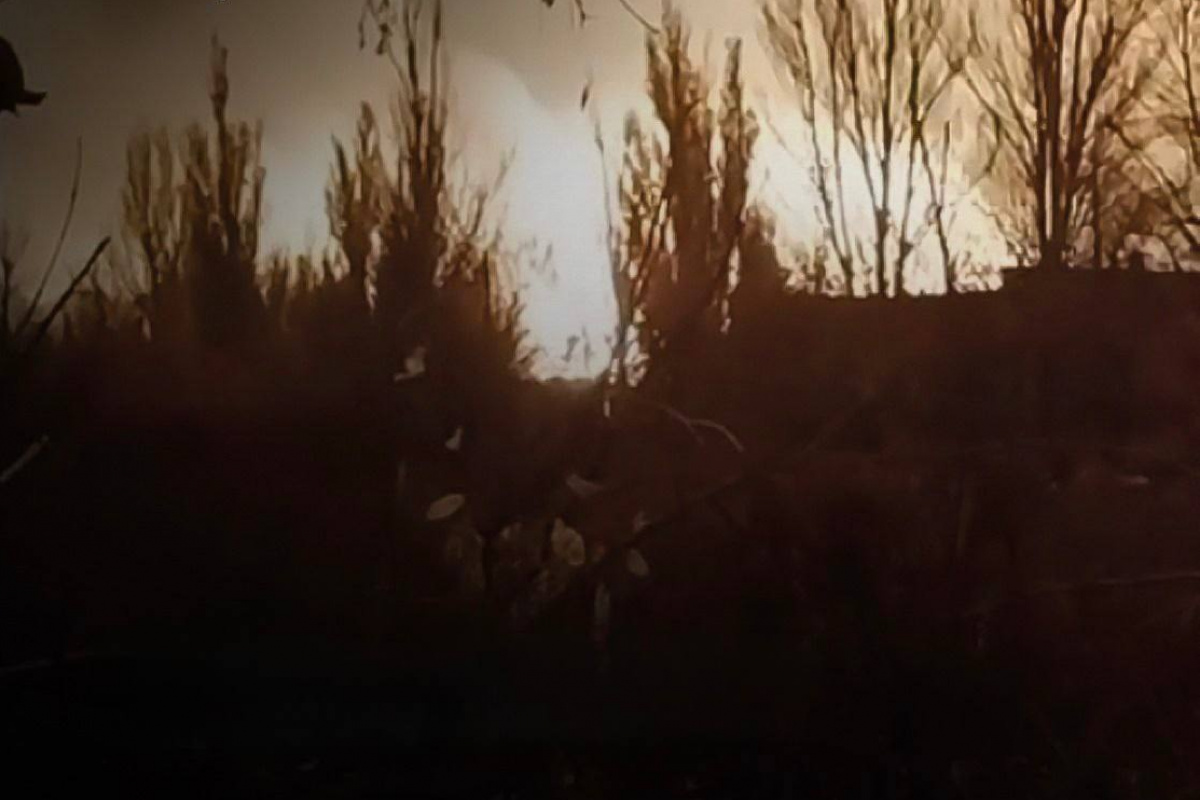 Последствия удара по базе хранения «шахедов» в оккупированном Донецке. Фото: Генштаб ВСУ