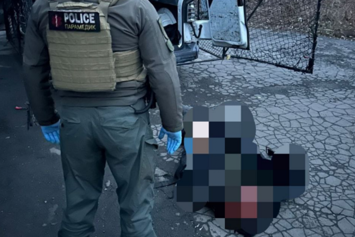 Погибший в результате удара по Константиновке. Фото: Константиновская ГВА