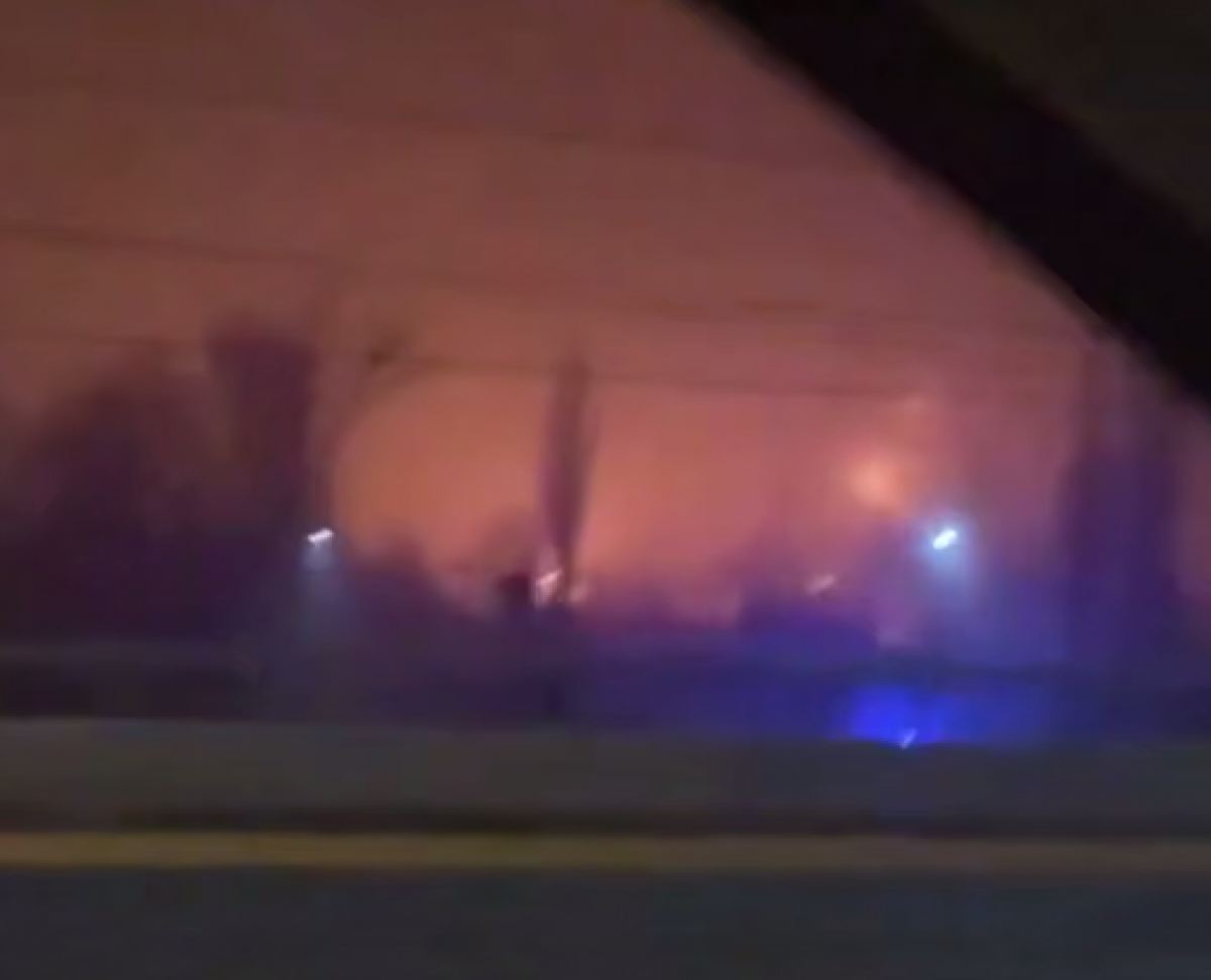 У Орловській області РФ пожежа. Фото: скриншот 