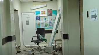 Последствия обстрела перинатального центра в Херсоне