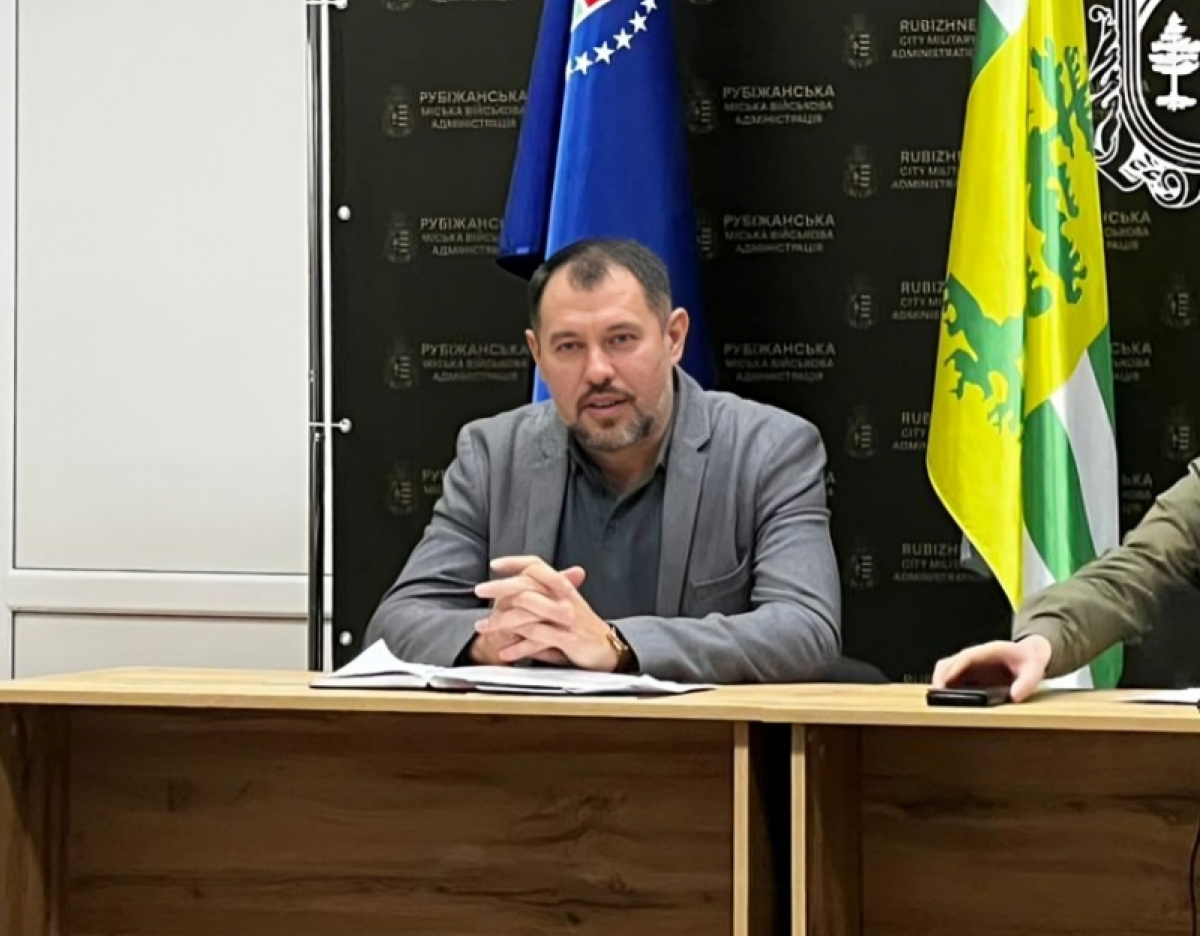 Новый глава Рубежанской городской военной администрации Сергей Карпеченко. Фото: ЛОВА
