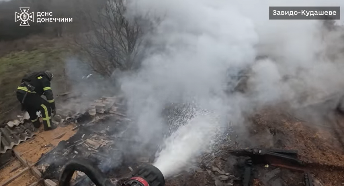 Последствия обстрела Завидо-Кудашево. Фото: кадр из видео