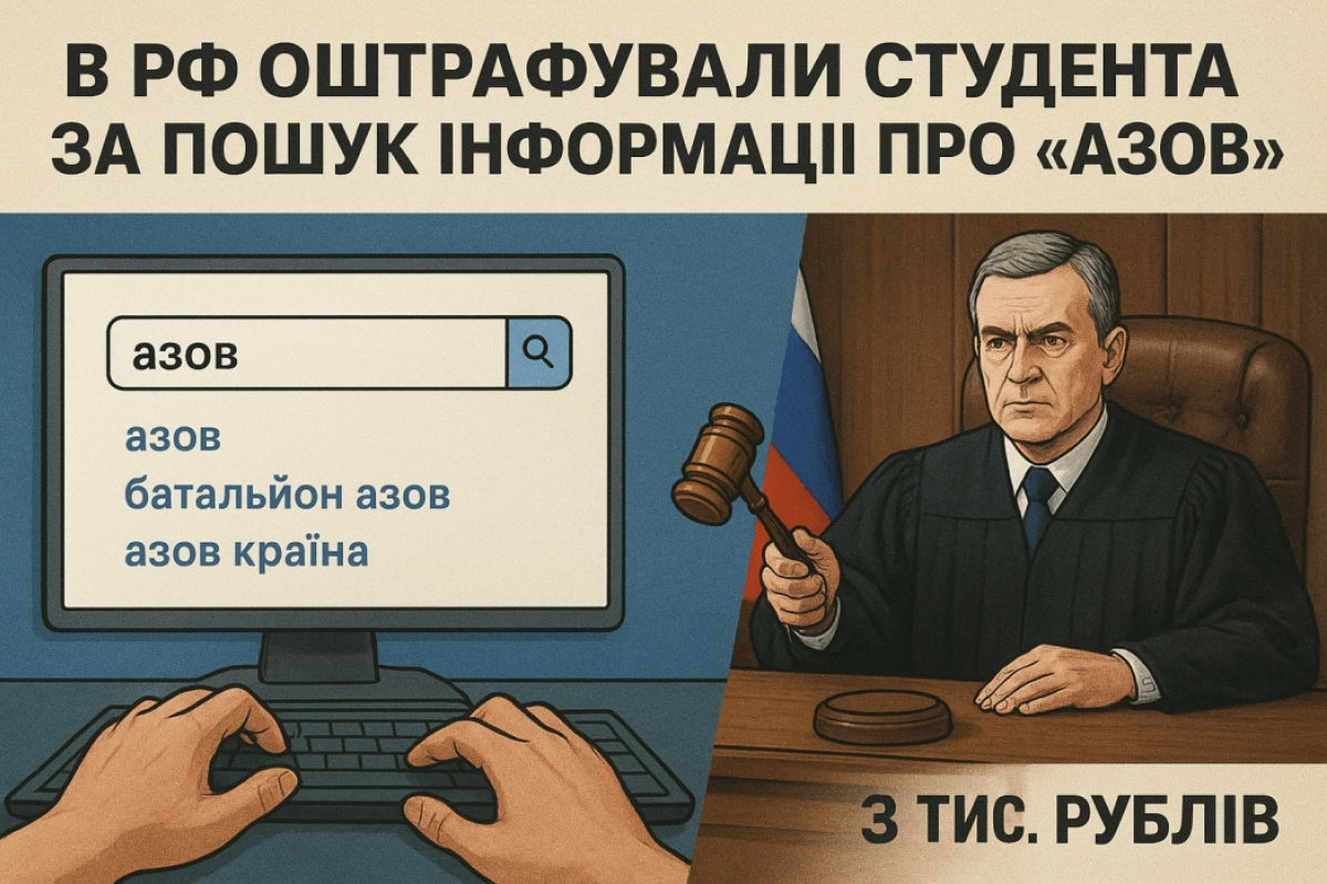 В РФ придётся заплатить 3 тыс. рублей за поиск слова «Азов». Иллюстрация создана ИИ