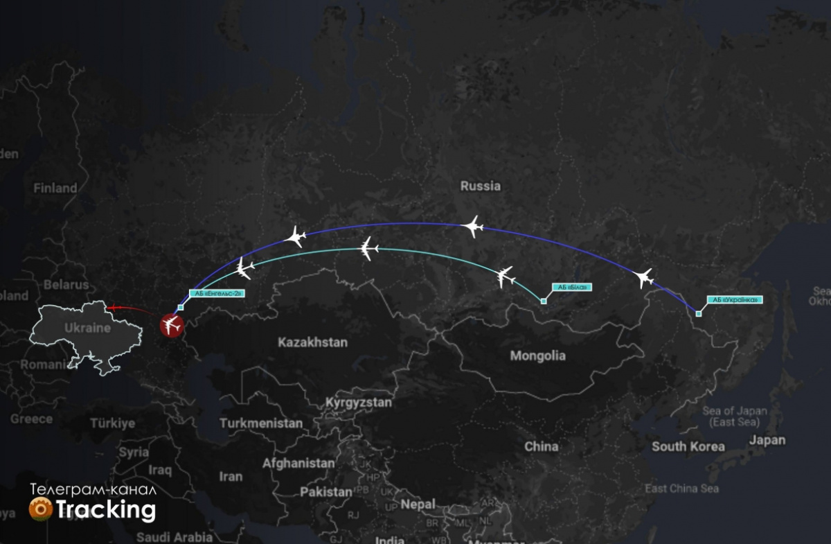 Новий маршрут стратавіації РФ.