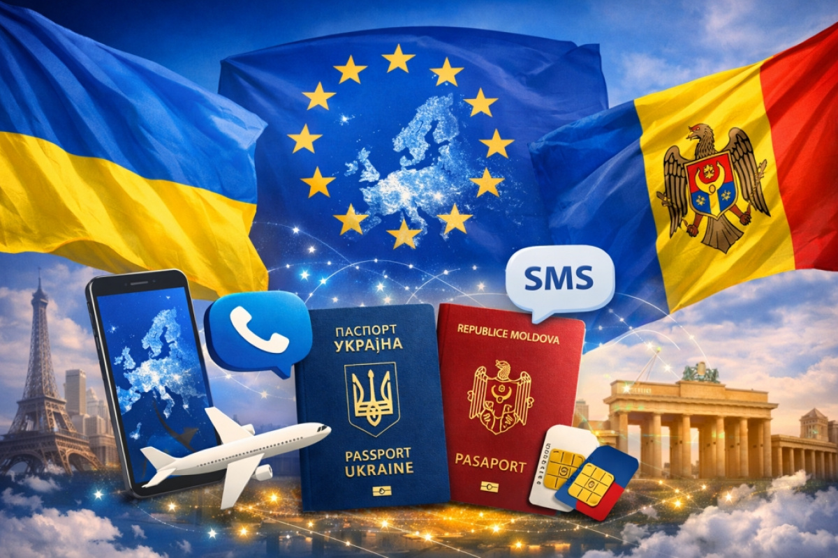 Україна та Молдова приєдналися до роумінгової зони ЄС. Ілюстративне фото створене ШІ.