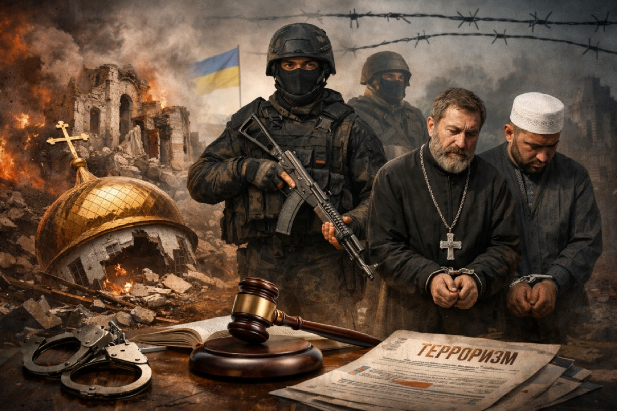 Репрессии против религиозных общин в оккупированном Крыму: давление, суды и уничтожение храмов. Иллюстративное фото, создано ИИ.