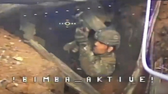 Оккупант перед ударом дрона.