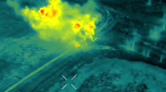 Удар по российским войскам под Покровском. Фото: кадр из видео