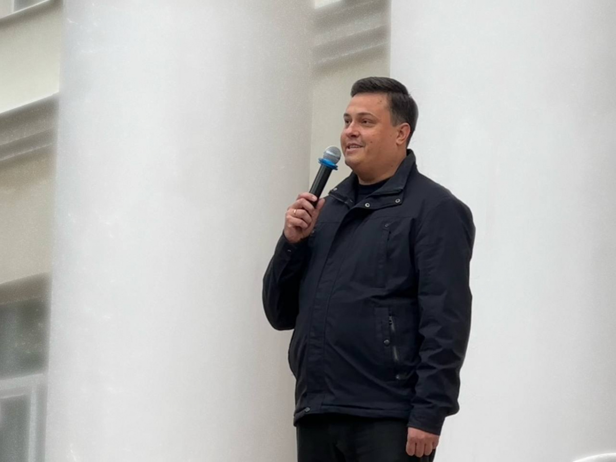 «Первый заместитель» оккупационного «мэра» Харцызска Олег Подустов. Фото: оккупационная администрация Харцызска