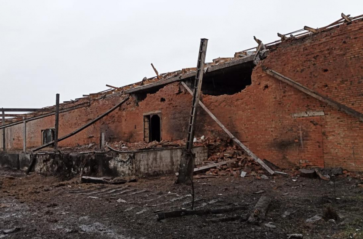 Последствия удара по Славянску. Фото: Славянская ГВА