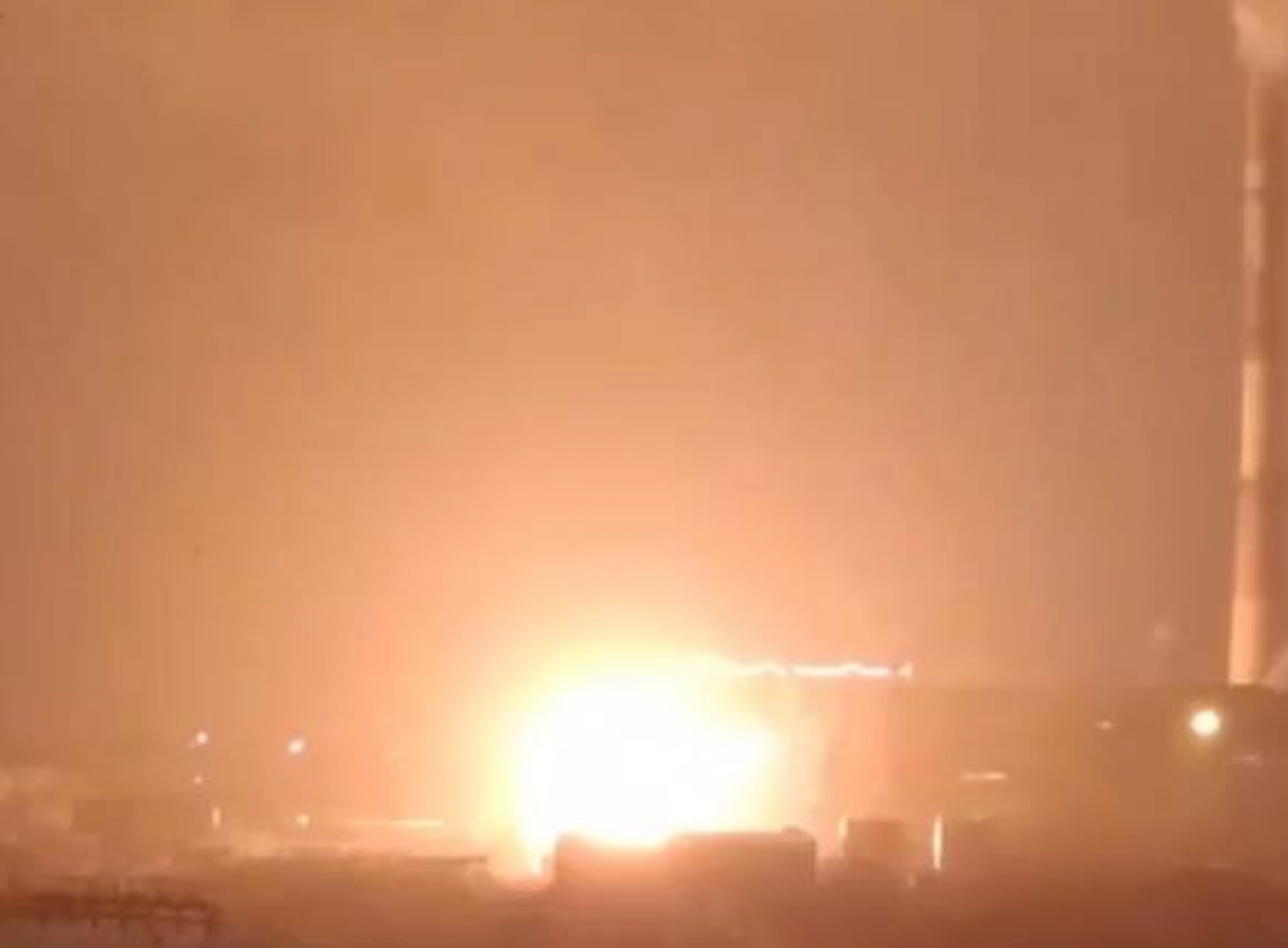 Ракетний удар по Орловській ТЕЦ. Фото: кадр із відео