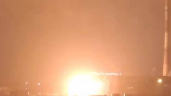 Ракетный удар по Орловской ТЭЦ. Фото: кадр из видео