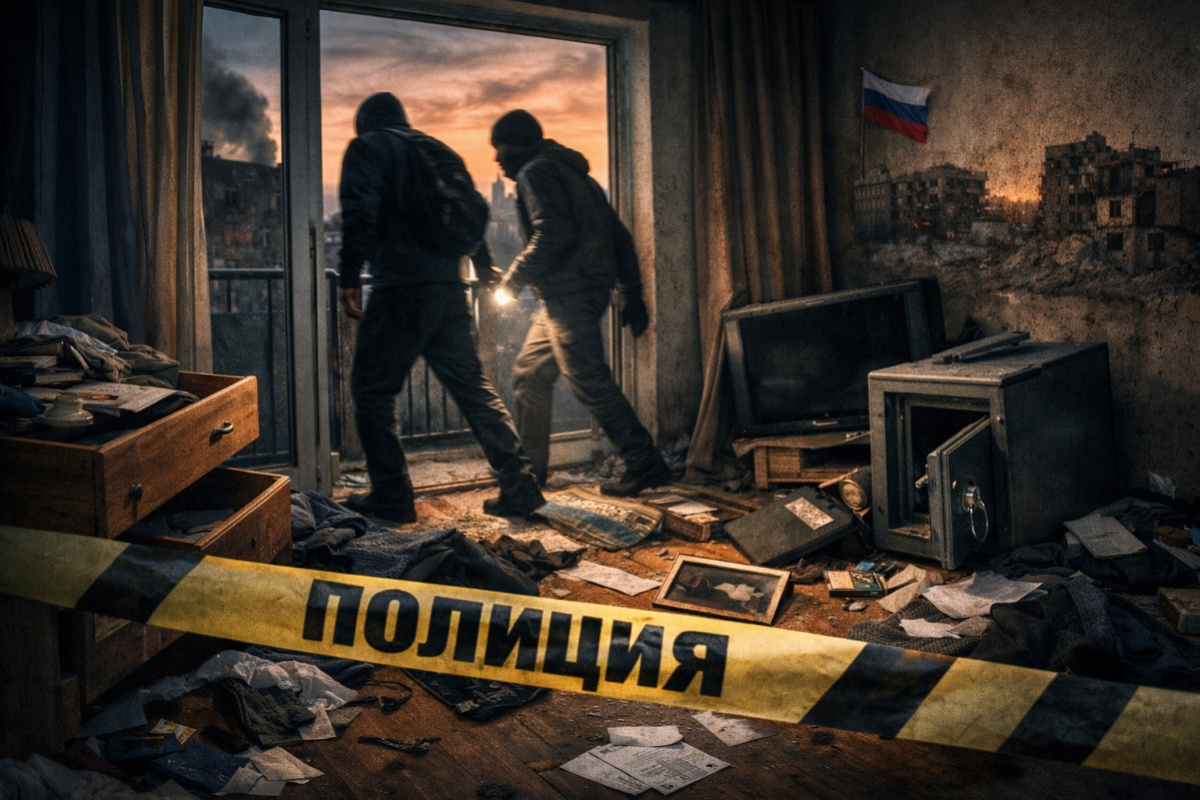 Квартирные кражи в оккупированном Мариуполе. Иллюстрация создана ИИ