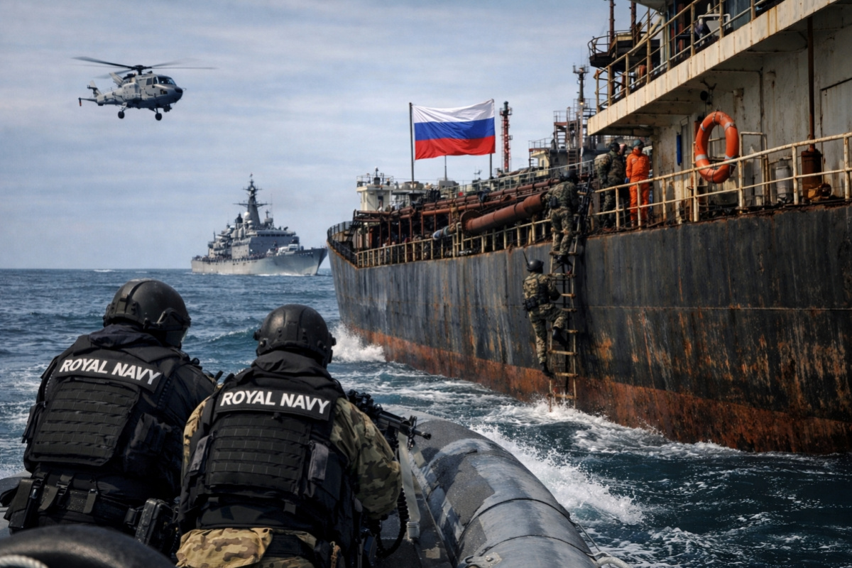 Британские военные отрабатывают сценарии остановки судов «теневого флота» РФ в открытом море. Создан ИИ