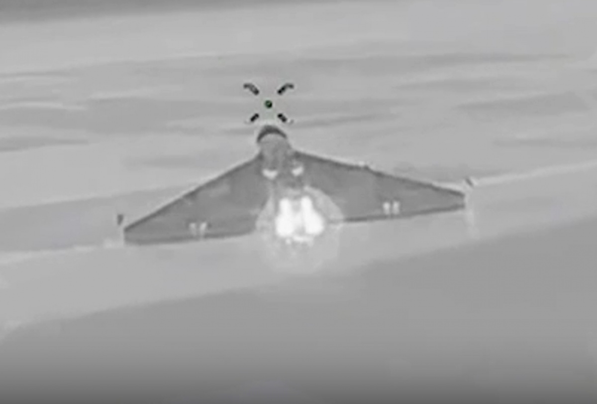 Дрон Вооружённых сил Украины преследует «Шахед»