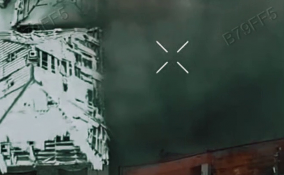 Удар по укриттю російських військ на Лиманському напрямку. Фото: кадр із відео