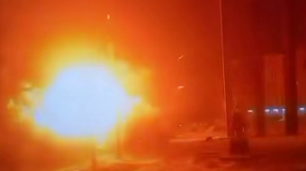 Дрон РФ упал возле памятника Бандере во Львове