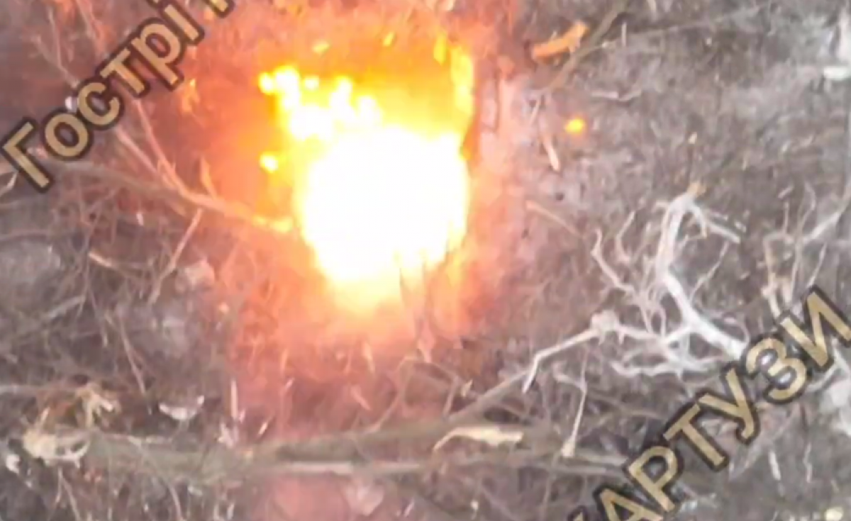 Удар по окупантах на Донеччині. Фото: кадр із відео
