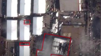 Пораженный участок завода.