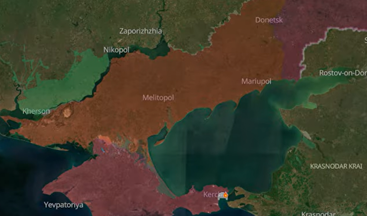 Оккупированное Приазовье Украины. Фото: кадр из видео