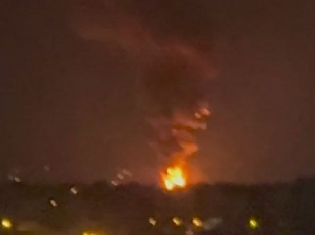 Наслідки атаки на нафтобазу у Пензі. Фото: кадр із відео