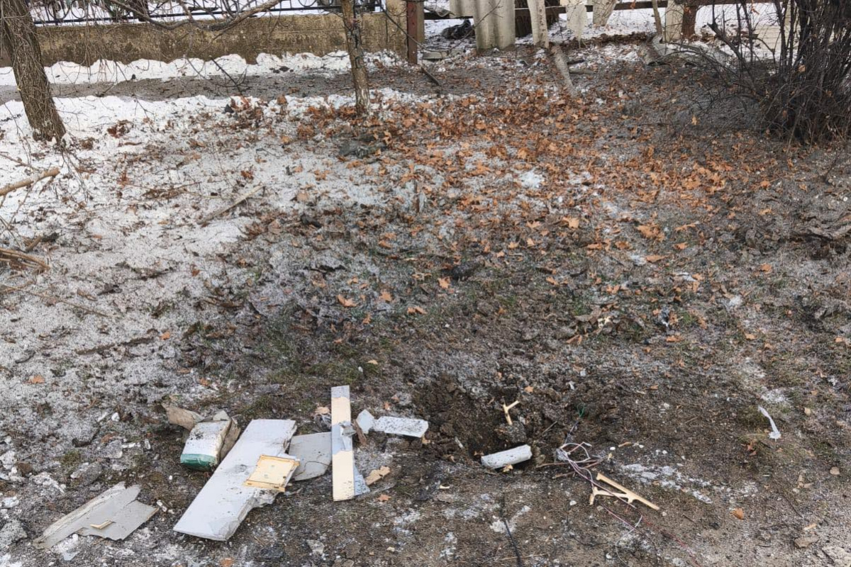 Место удара российского БПЛА в Краматорске. Фото: Краматорская ГВА