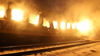 Последствия удара по пассажирскому поезду на Харьковщине. Фото: полиция