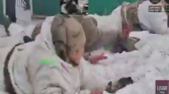 Российские военные сдались в плен украинскому роботу