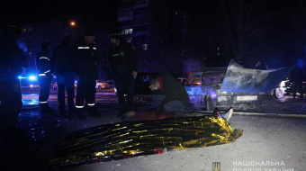 Последствия атаки на Запорожье. Фото: полиция