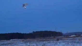 Момент уничтожения беспилотника «Герань-2».