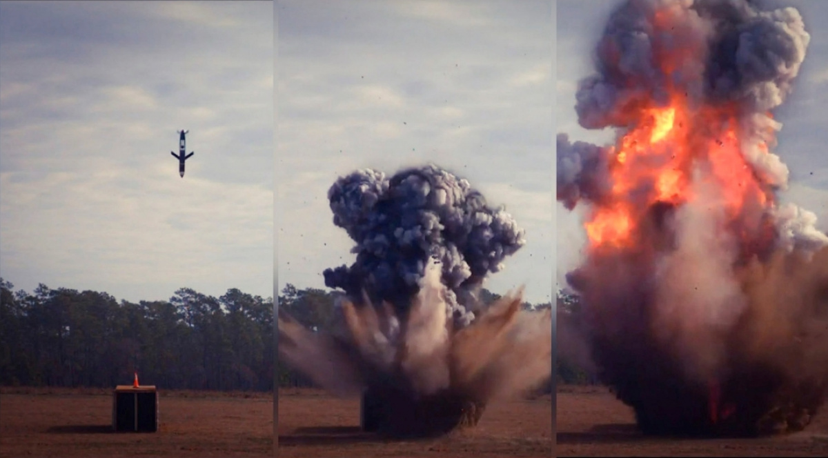 Випробування крилатої ракети ERAM.