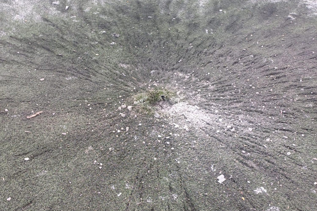 Місце російського удару у Краматорську. Фото: Краматорська МВА