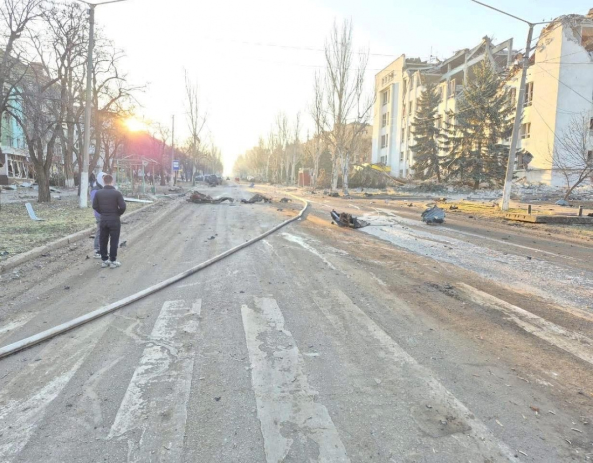 Последствия авиаударов по Краматорску. 