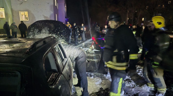 Последствия атаки на Харьков. Фото: ГСЧС