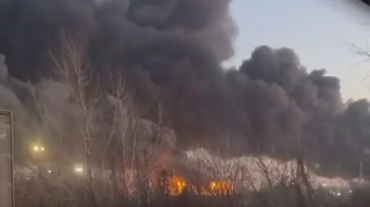 Атака БПЛА спричинила пожежу на нафтобазі в Тихорецьку