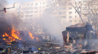 Последствия удара РФ по Запорожью.