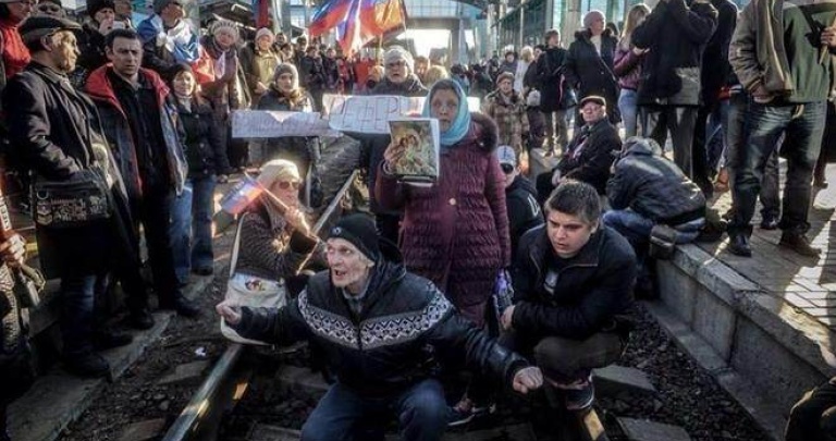 Оккупированный Донецк верит в возрождение Украины