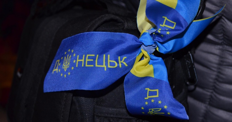 Как Донецк защищают от Евромайдана - видео