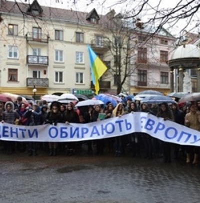 В киевском ВУЗе забастовка: студенты выходят на Евромайдан