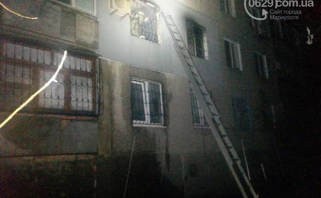 В Мариуполе на пожаре в доме погиб мужчина