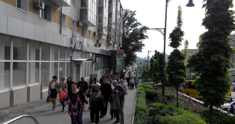 Оккупированный Донецк празднует 9 мая